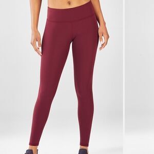 Fabletics Salar Powerform Legging Maroon Burgundy XL Short NEW